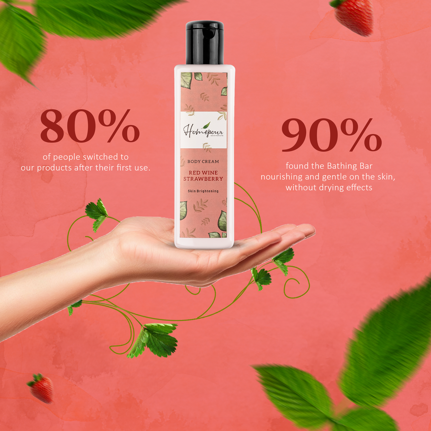 Red Wine Strawberry Body Cream