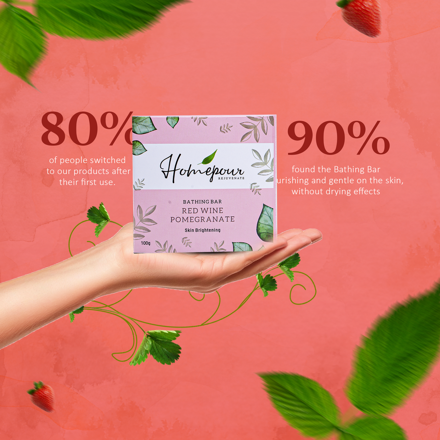 Redwine Pomegrante Soap