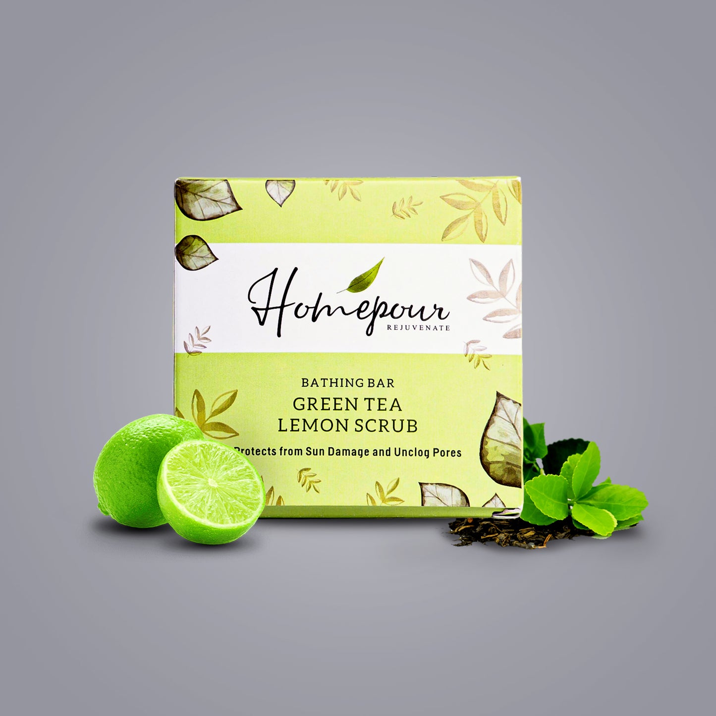 Green Tea Lemon Scrub Soap