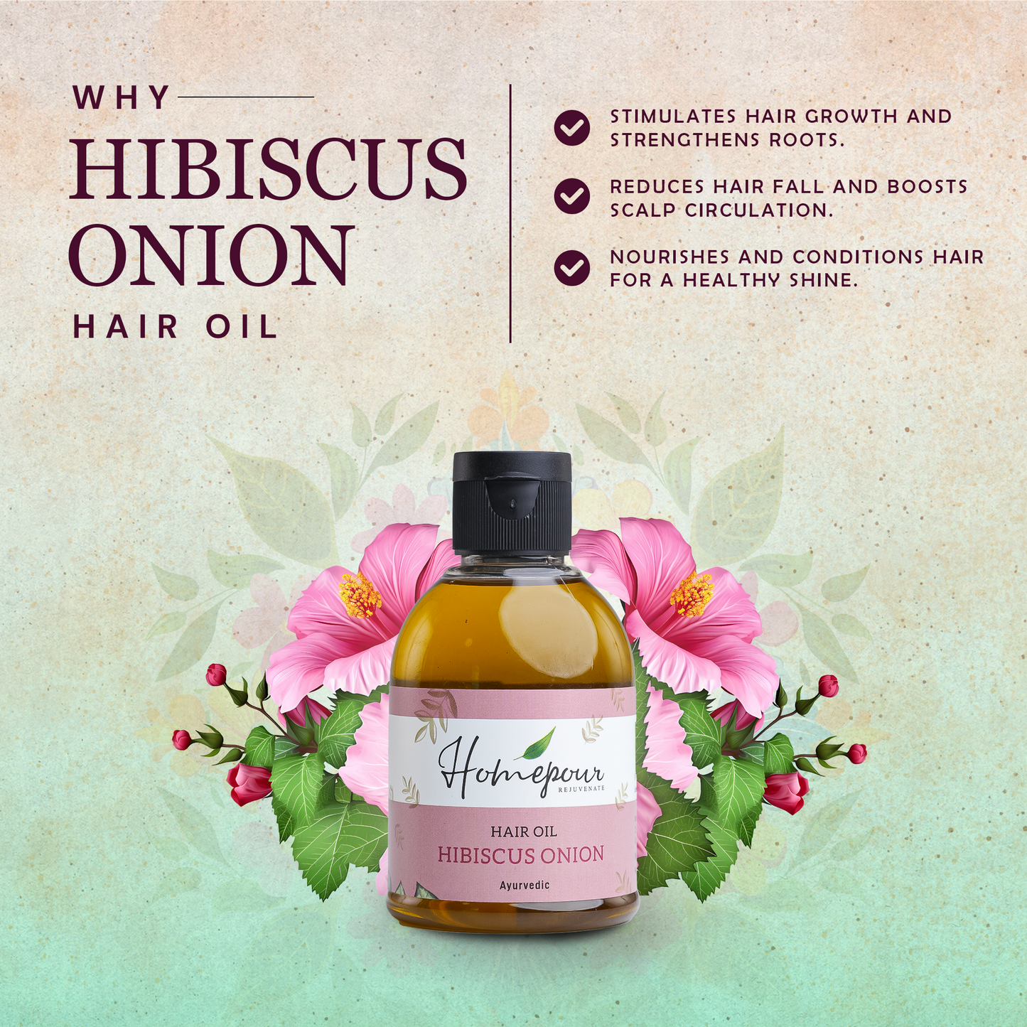 Hibiscus Onion Oil