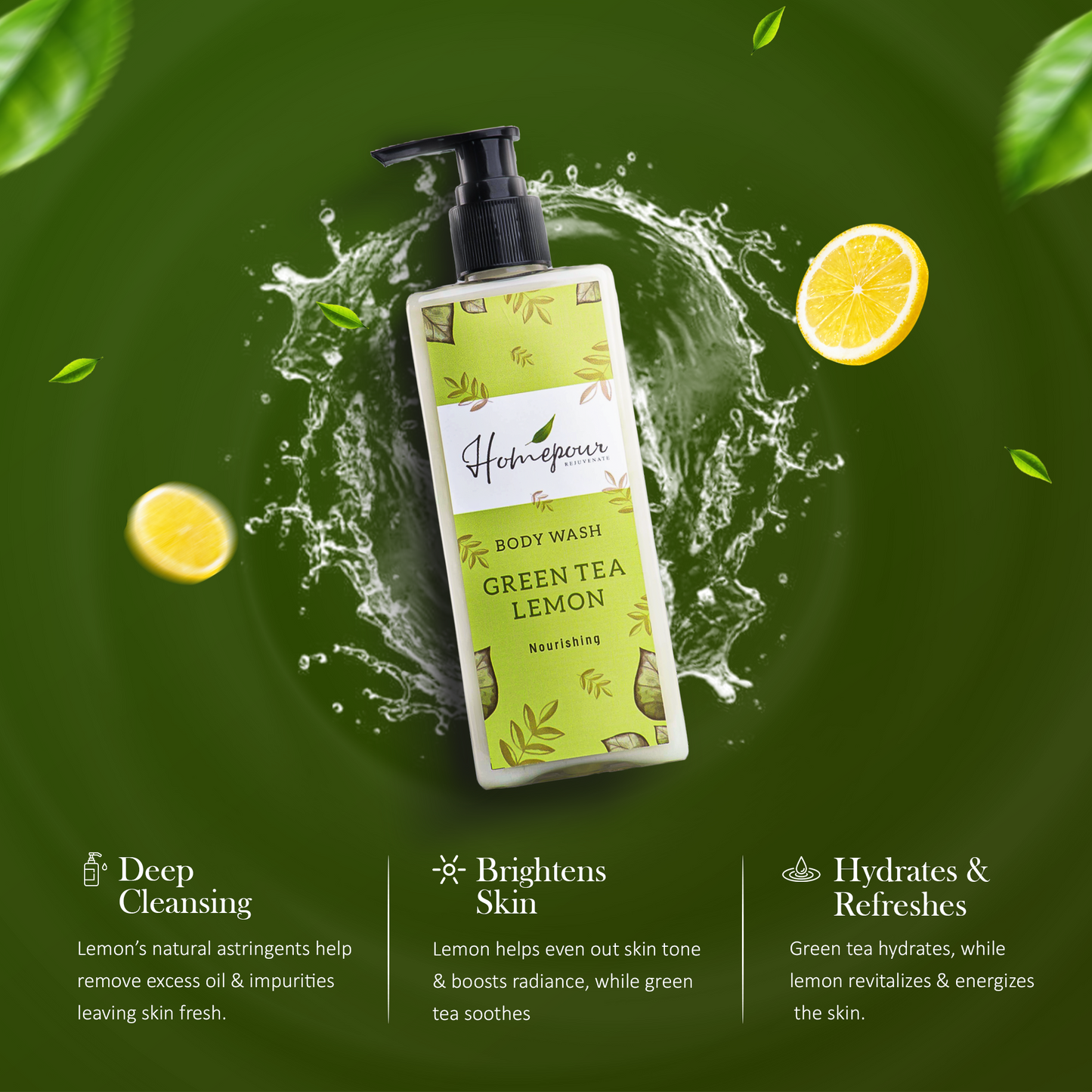 Green Tea Lemon Body Wash