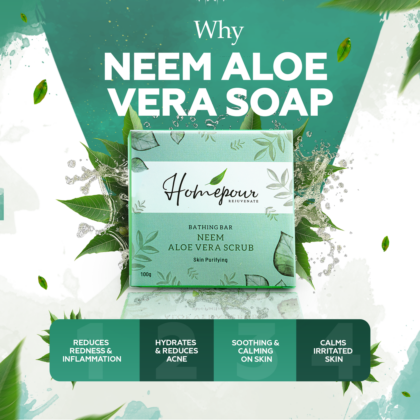 Neem Aloe Vera Scrub Soap