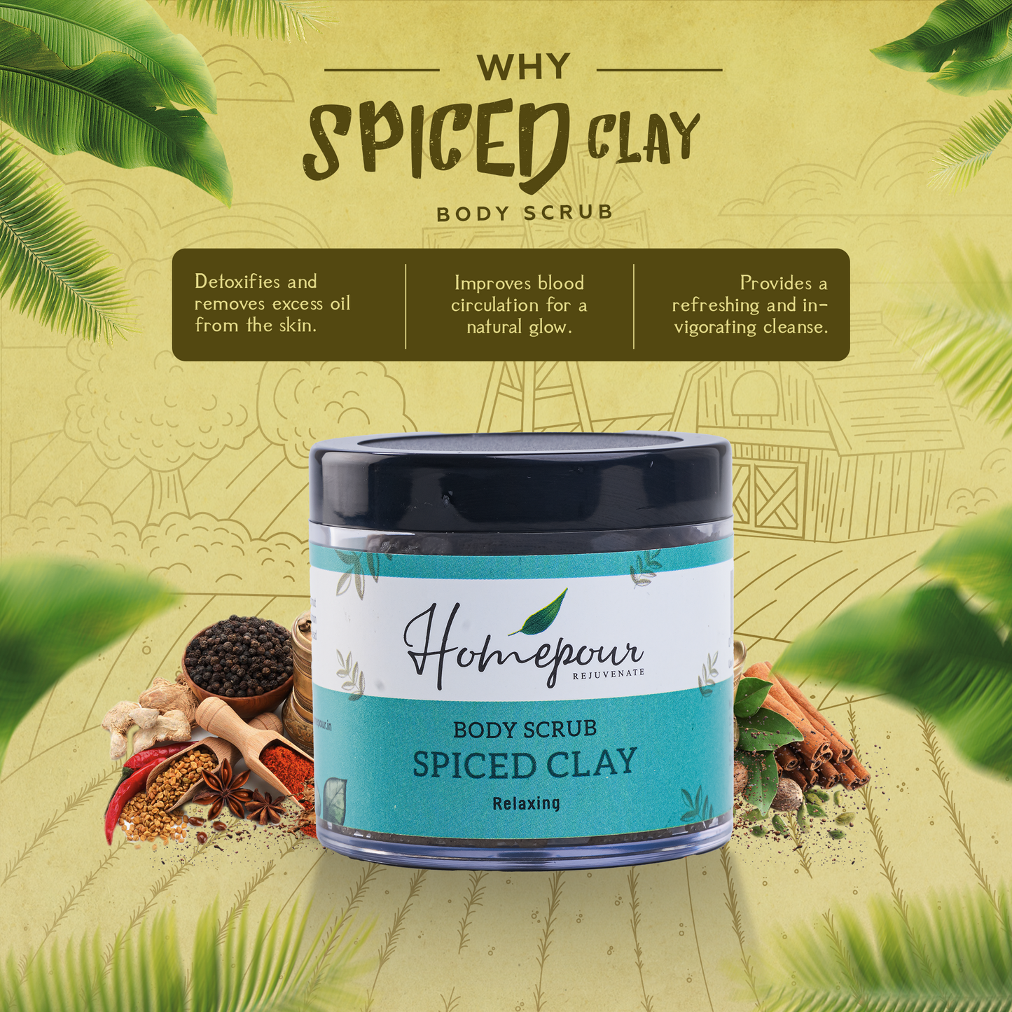 Spiced Clay Scrub