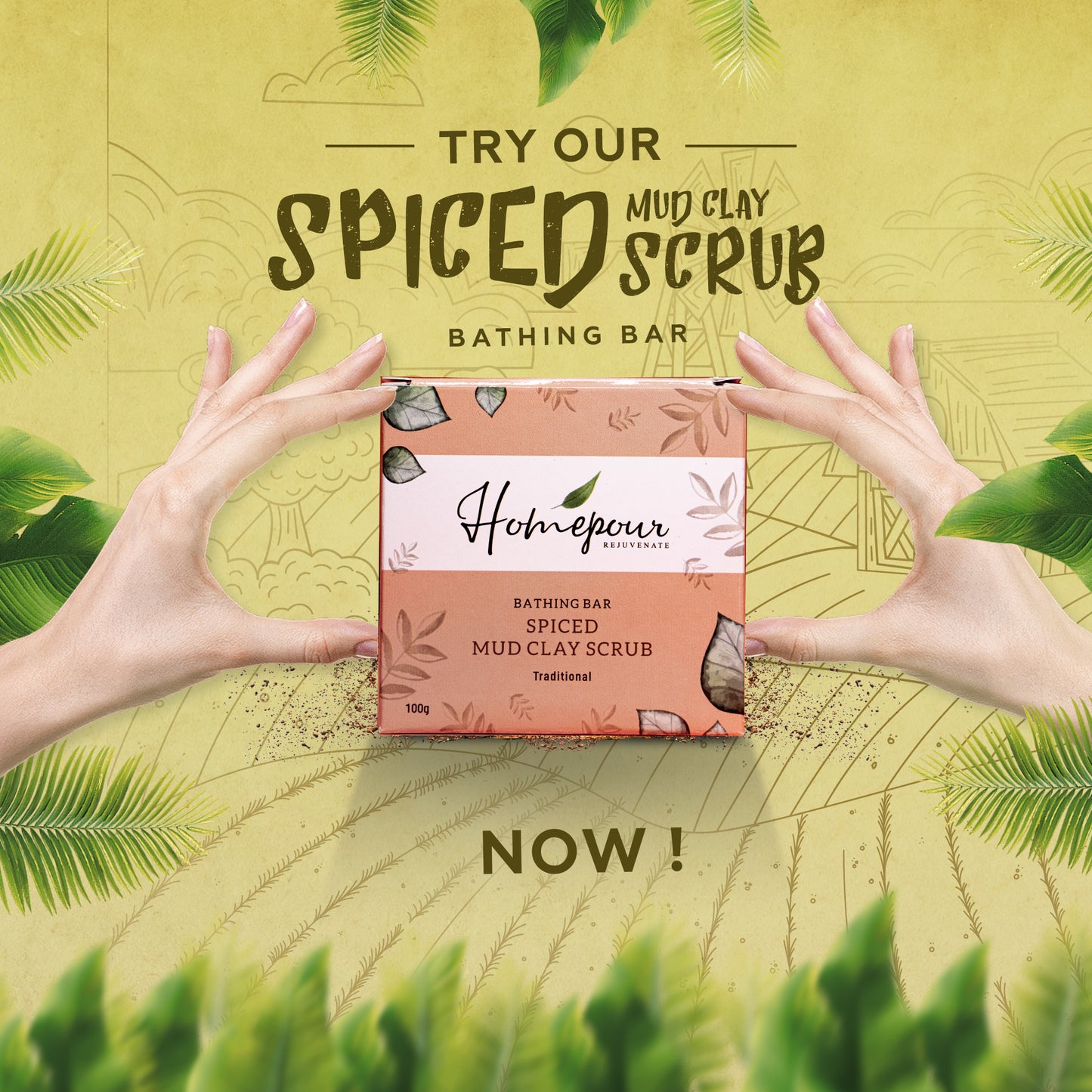 Spiced Mud Clay Scrub Soap