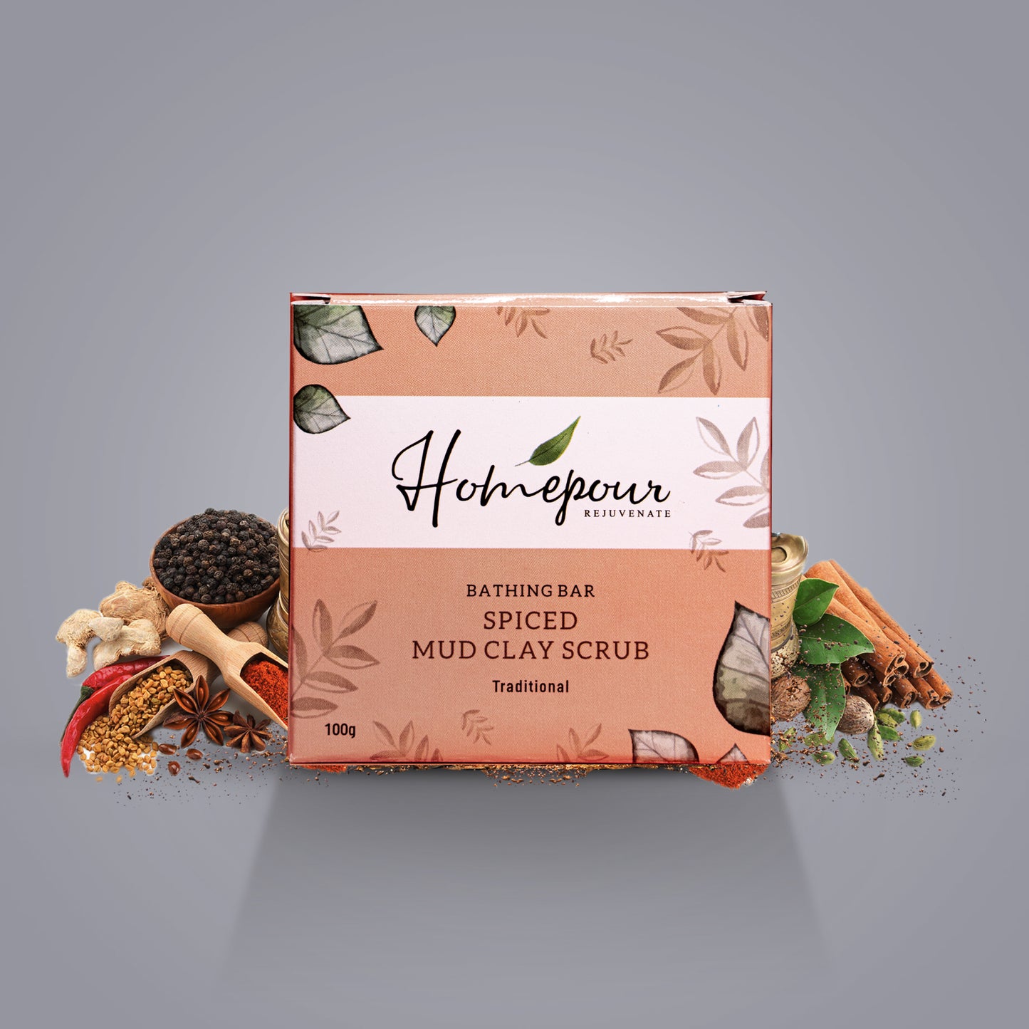 Spiced Mud Clay Scrub Soap