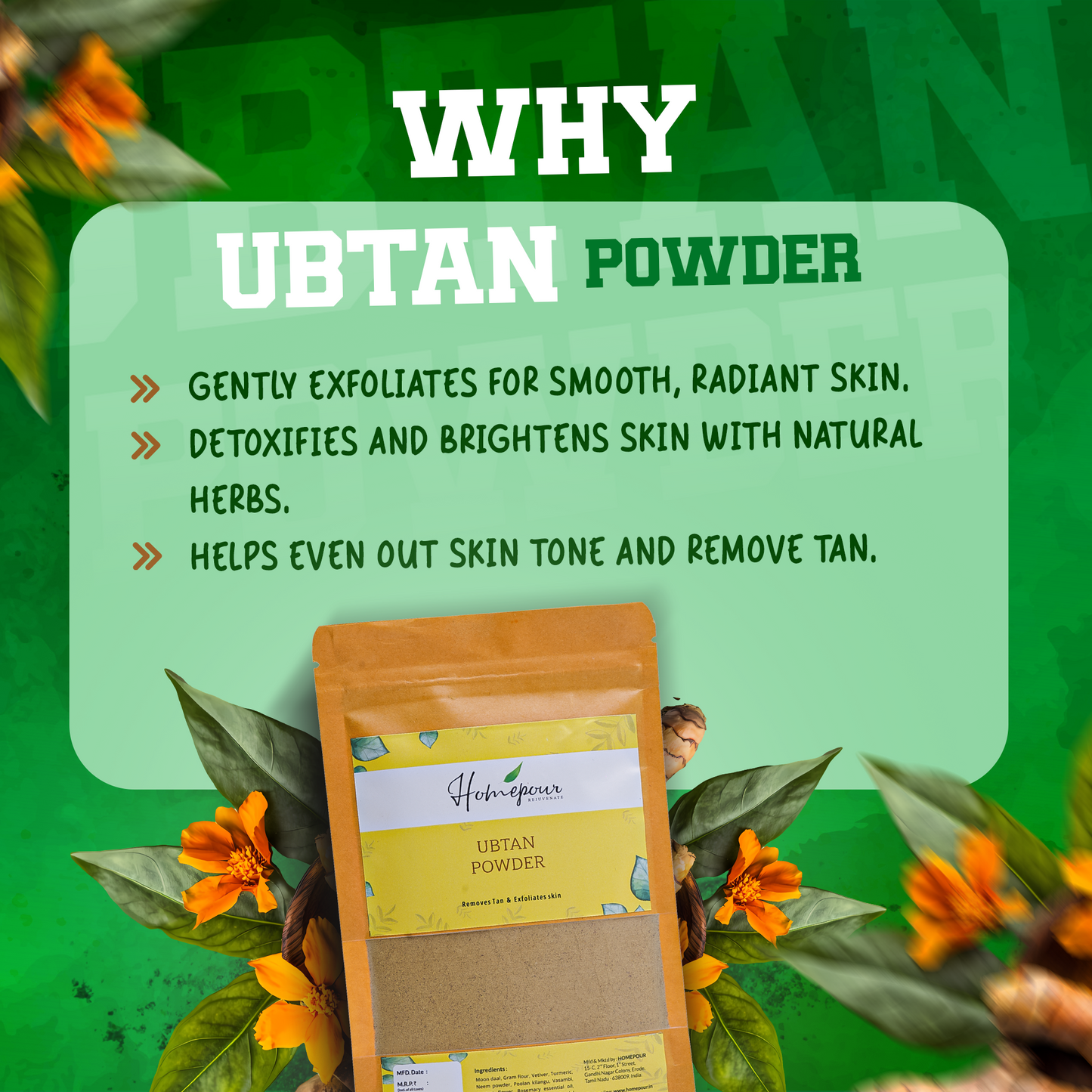 Ubtan Powder - Herbal Bath